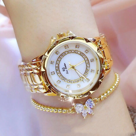 Luxury Ladies’ Quartz Diamond Watch