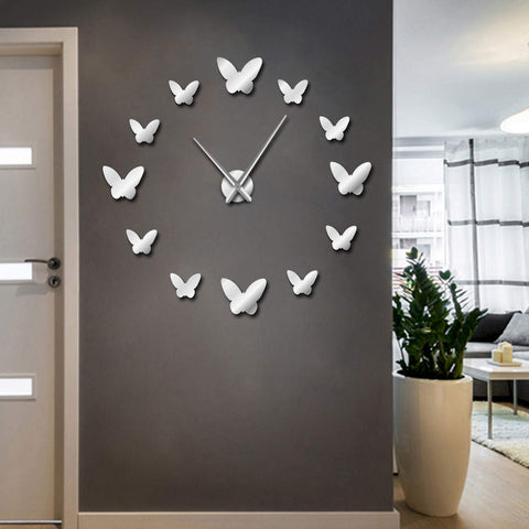 DIY Butterfly Design Wall Clock