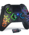 Wireless Controller for PS5 with LED RGB Light, Compatible with Playstation 5 /Playstation 4 /Playstation 3 /Switch/ PC