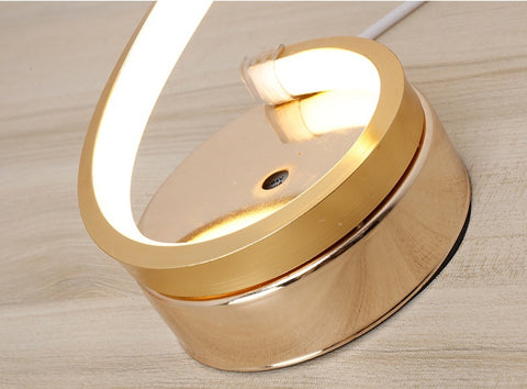 Modern Curved LED Table Lamp