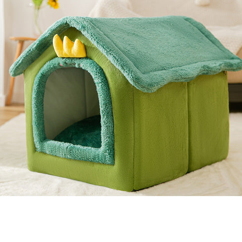 Foldable Pet Cave Bed