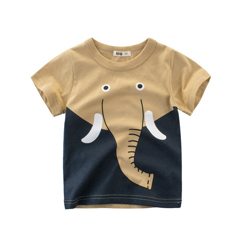 Children's Cartoon Print T-Shirt