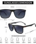 Men'S Polarized Sunglasses TR90 Frame UV400 Sport Sunglasses