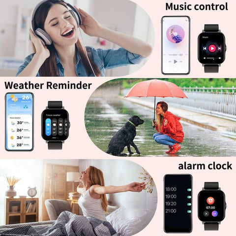 Multifunctional Smart Watch, Fashionable Digital Watch with Heart Rate Monitoring and Sleep Tracking, Sports Watch with Multiple Sports Modes for Women & Men, Wearable, Wireless