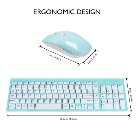 Wireless Keyboard and Mouse Combo