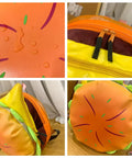 Cartoon Cute Multi-Storey Hamburger Travel Backpack Women Large Capacity Personality Waterproof School Backpacks for Girls Gift