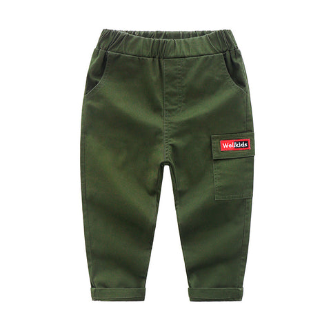 Children's Cotton Slim Feet Casual Pant