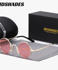 Mother'S Day Gift HDSHADES Unisex Classically Designed Full-Frame Sunglasses round Frame Durable Play Golf Sunglasses UV400