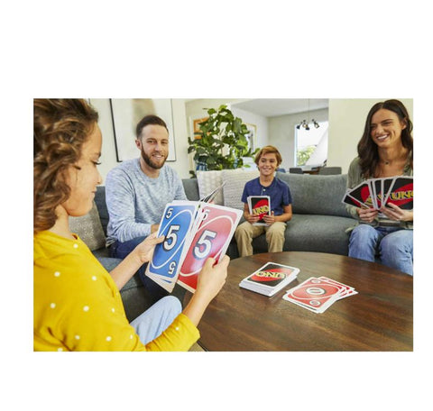Giant UNO Card Game for Kids, Adults and Family Night, 108 Oversized Cards for 2-10 Players