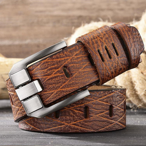 Vintage Style Genuine Leather Belt