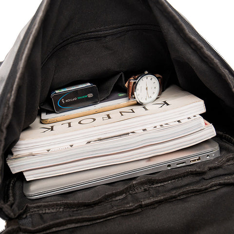 Men’s Leather Travel Backpack