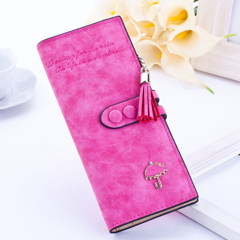 Korean Style long zipper Lady's wallets