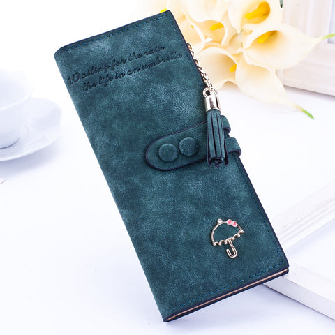 Korean Style long zipper Lady's wallets