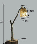 Wooden Table Lamp, Decorative Table Lamp, Tree Branch Lamp, Bedside Table Lamp, Handmade Wooden Lamp, Natural Design Lamp, Rustic.