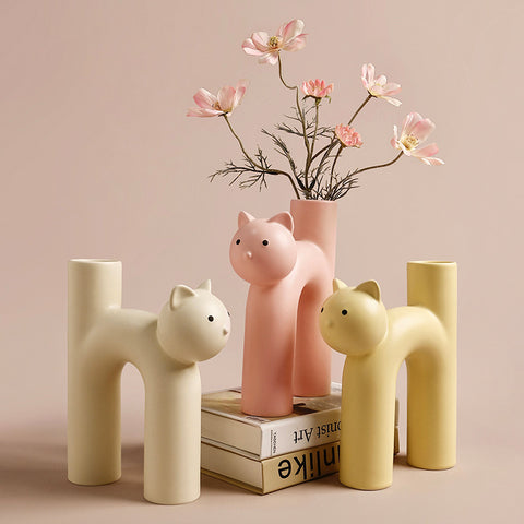 Cute Cat Vase