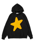 Cotton-Filled 3D Raised Star Hoodies Hand-Printed Design Unisex Casual Oversized Comfort Steetwear SQQZ PROJECT