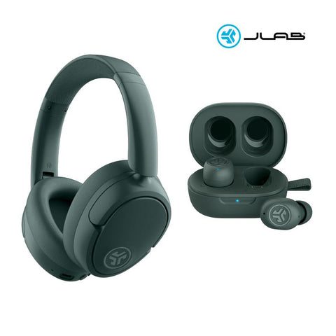 Jlab Jbuds Lux ANC & Mini Sage Gift Set, 1 Set of Earbuds + Headphones