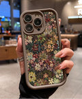 Wildflower Wonderland Pattern TPU Phone Case for Iphone 15 16 14 Pro Max 13 12 11 XR XS plus E Shockproof Full Camera Protection Durable Slim Silicone Cover Cellphone Protective