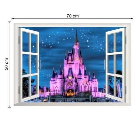 3D Window View Wall Sticker