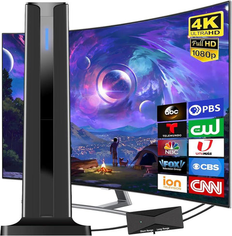TV Antenna Digital HD Antena Indoor HDTV 1080P 4K Long Range