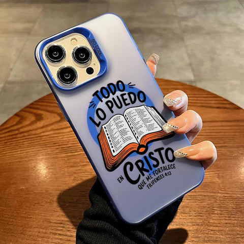 Bible Verse Aesthetic Christian Pattern Magnetic Phone Case for Iphone 15 16 14 Pro Max 13 12 11 XR XS plus Shockproof Non Slip Military-Grade Protection Slim Cover Cellphone Protective Casing