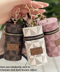 Mini Retro Coin Purse, Classic Pouch with Scarf Decor, Zipper Portable Multifunctional Lipstick Bag Vintage Flower Leather