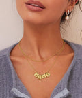 Kissyan Mama Necklace for Women, 14K Gold Plated Bubble Mom Pendant Necklace for New Mum Wife, Fashion Jewelry Gift for Mother'S Day