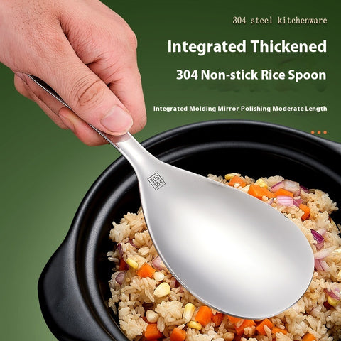 Thick 304 Stainless Steel Meal Spoon