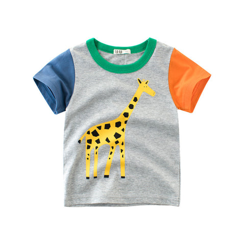 Children's Cartoon Print T-Shirt