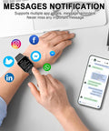 [Mother'S Day] Ntaanoo 1.85" Fashion Touch Screen Smart Watch, Digital Smart Watches with Call Function 100+ Sports Modes Dly Watch Dials Messages Reminder Multifunctional Smartwatch for Men Women