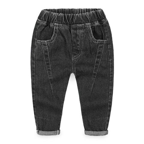 Boy's Black Jeans Long Pant