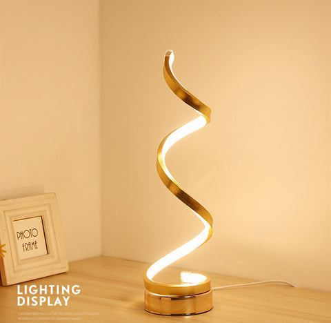 Modern Curved LED Table Lamp