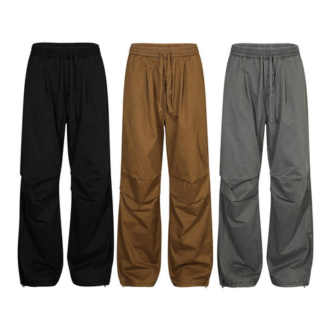 Pleated Paratrooper Casual Trousers for Men
