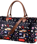 Weekender Bags Extra Large Stylish Travel Friends TV Show Duffle Bag with Shoulder Strap Surface Waterproof Carry on Travel Bag Lightweight Overnight Hospital Bags Western Gifts for Women