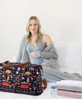 Weekender Bags Extra Large Stylish Travel Friends TV Show Duffle Bag with Shoulder Strap Surface Waterproof Carry on Travel Bag Lightweight Overnight Hospital Bags Western Gifts for Women