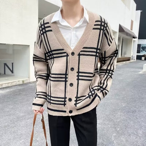 Striped Knitted Cardigan
