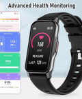 Health Fitness Tracker, Smart Watch with 24/7 Heart Rate Blood Pressure Sleep Monitor,126 Sports Modes,Ip68 Waterproof Step Calorie Counter Pedometer Activity Trackers for Android&Iphone Women Black