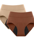 2Pack 3Layers Menstrual Panties High Waist Physiological Incontinence Breathable Briefs Waterproof Period Women Underwear 5Color