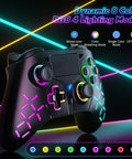 Wireless Controller for PS5 with LED RGB Light, Compatible with Playstation 5 /Playstation 4 /Playstation 3 /Switch/ PC