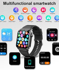 [Mother'S Day] Ntaanoo 1.85" Fashion Touch Screen Smart Watch, Digital Smart Watches with Call Function 100+ Sports Modes Dly Watch Dials Messages Reminder Multifunctional Smartwatch for Men Women