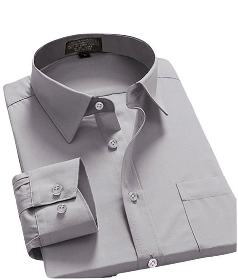 Men Dress Shirt Regular Fit  Solid Color