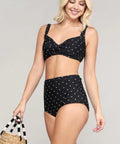 Marina West Swim Take a Dip Twisted High-Rise Bikini Set