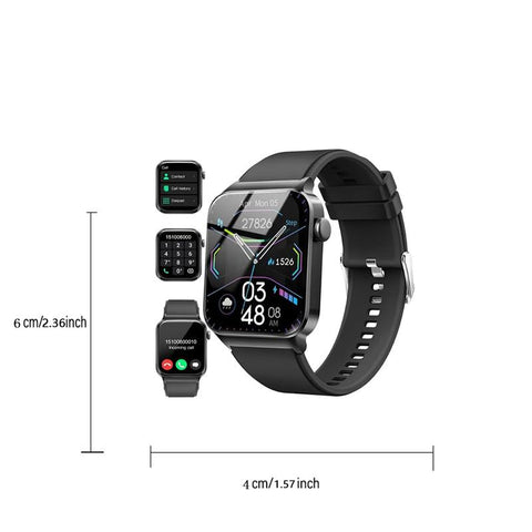 [Mother'S Day] Ntaanoo 1.85" Fashion Touch Screen Smart Watch, Digital Smart Watches with Call Function 100+ Sports Modes Dly Watch Dials Messages Reminder Multifunctional Smartwatch for Men Women