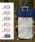 SYCNB Gym Bag for Women Men with Wet Pocket, Travel Duffle Bag Sport Gym Tote Bag with Shoe Compartment, Carry on Overnight Bag Hospital Bag Dark Blue SYCNB