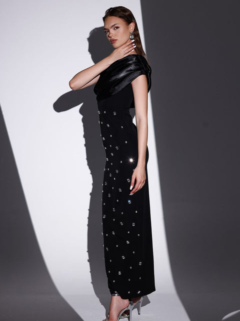 Diamond Black Evening Dress