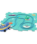 Flexible Railway Track Rail Car Puzzel Toy DIY Assemble Jigsaw Parent-Child Interaction Toy Electric Track Car Puzzle Toys Gifts