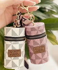 Mini Retro Coin Purse, Classic Pouch with Scarf Decor, Zipper Portable Multifunctional Lipstick Bag Vintage Flower Leather