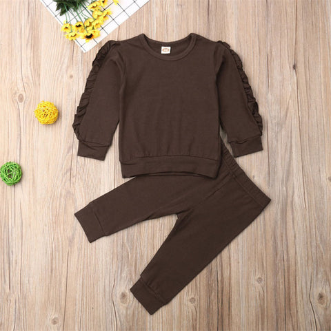 Ruffle Top and Pants Set