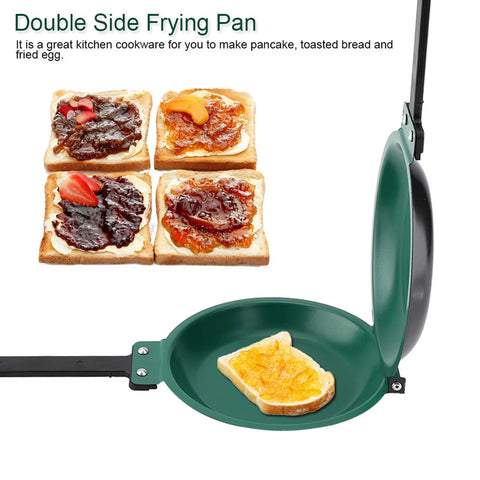 Double Side Titanium Steel Coating Flip Frying Pan Pancake Maker Household Kitchen Cookware