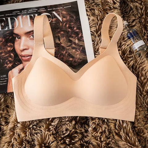 Seamless Bra Women Comfort Padded Bras Wireless Glossy Underwear Sexy Bralette Support Sexy Lingerie Female Intimates